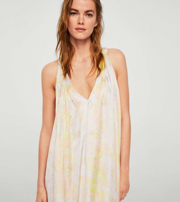 Printed long dress