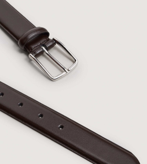 Leather suit belt