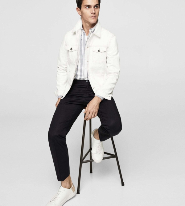 White denim jacket